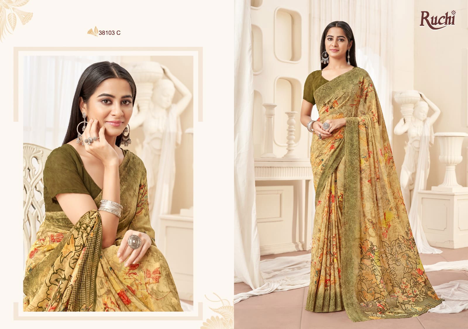 Ragaa Georgette Vol 16 By Ruchi Daily Wear Sarees Exporters In India